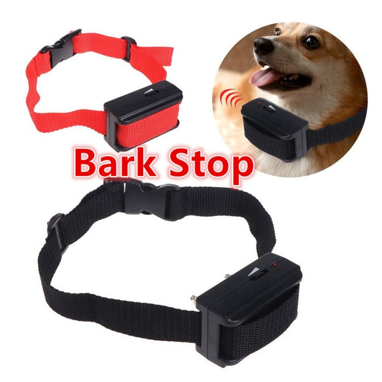 Pet Bark Stopper Automatic Dog Trainer Electric Shock Collar(Red)