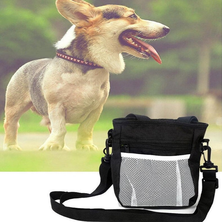 Pet Snack Bag Training Waist Bag Out Multifunctional Pet Training Bag(Black)