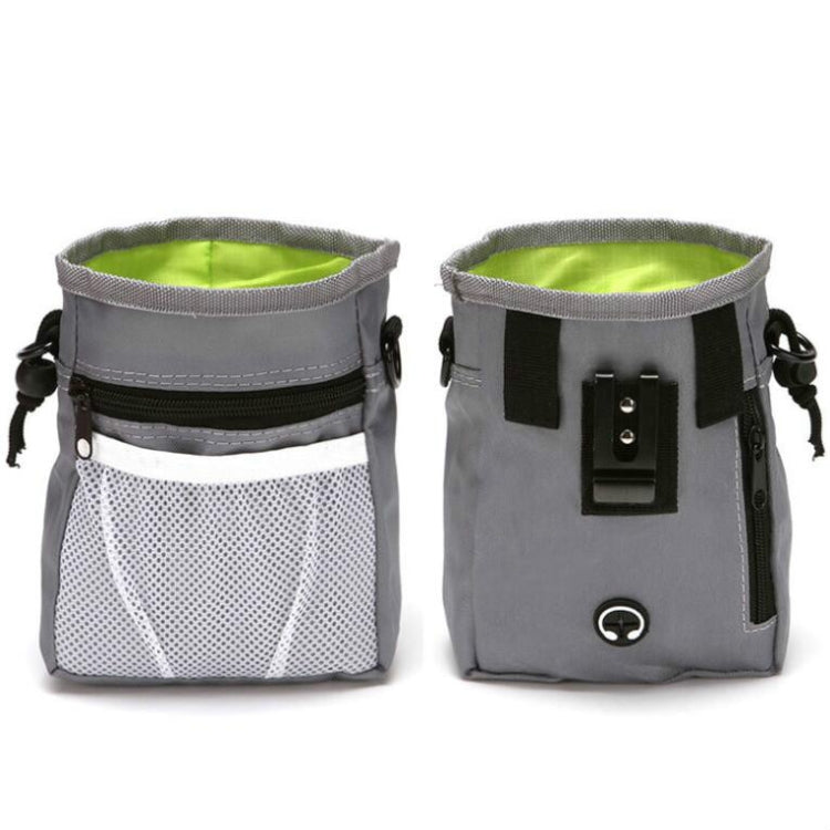 Pet Snack Bag Training Waist Bag Out Multifunctional Pet Training Bag(Gray)
