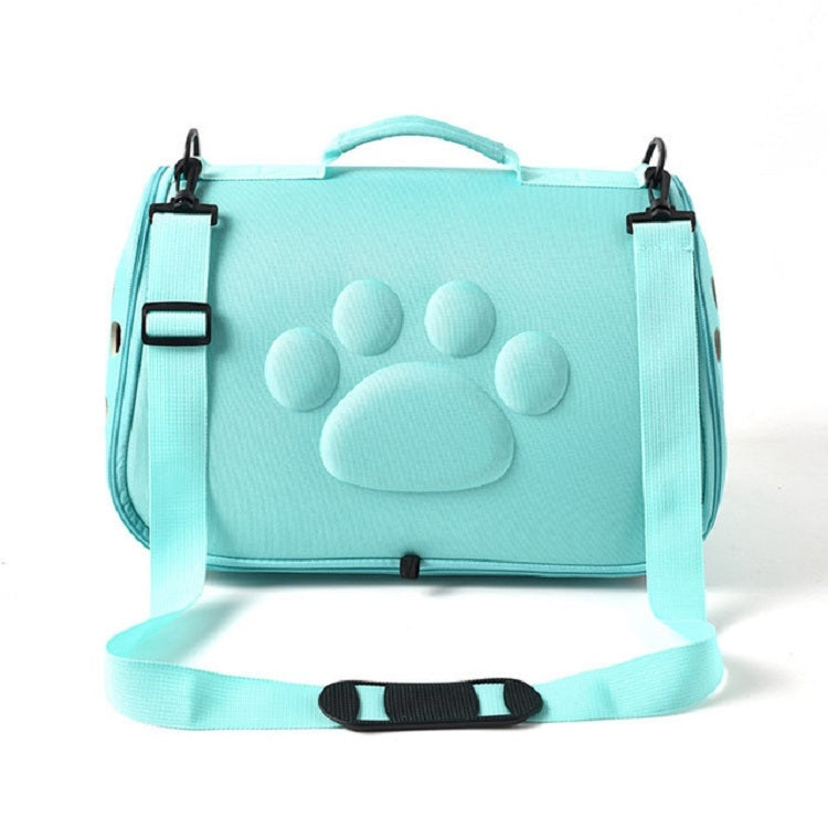 Cats and Dogs Go Out Portable Breathable Foldable EVA Pet Bag, Size:43×25×26cm(Green)