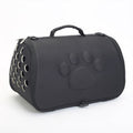 Cats and Dogs Go Out Portable Breathable Foldable EVA Pet Bag, Size:43×25×26cm(Black)