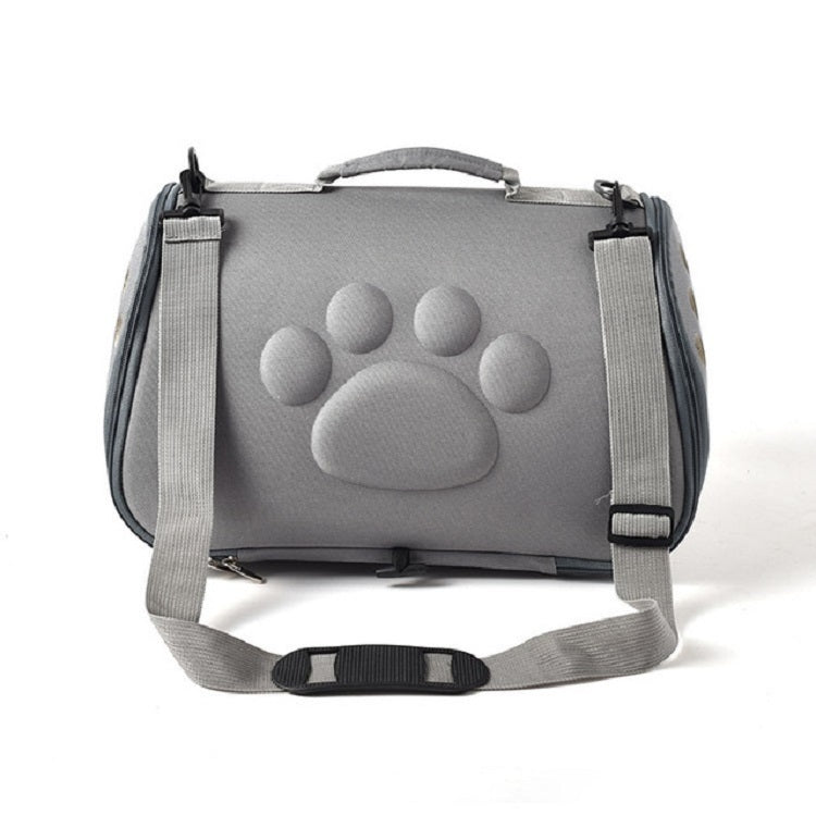 Cats and Dogs Go Out Portable Breathable Foldable EVA Pet Bag, Size:52×27×28cm(Gray)