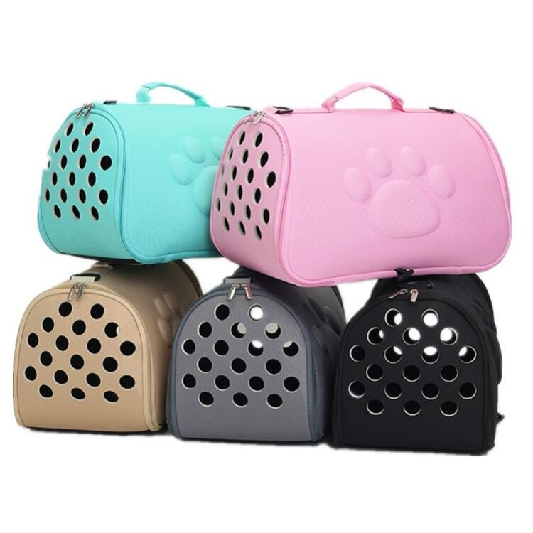 Cats and Dogs Go Out Portable Breathable Foldable EVA Pet Bag, Size:52×27×28cm(Gray)