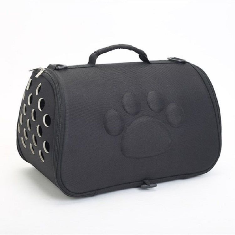 Cats and Dogs Go Out Portable Breathable Foldable EVA Pet Bag, Size:52×27×28cm(Black)