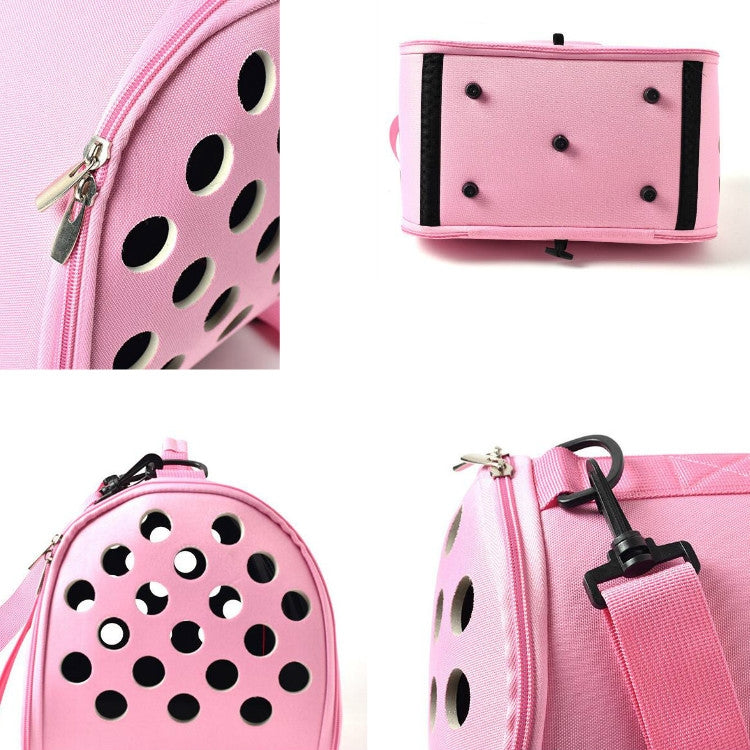 Cats and Dogs Go Out Portable Breathable Foldable EVA Pet Bag, Size:52×27×28cm(Black)