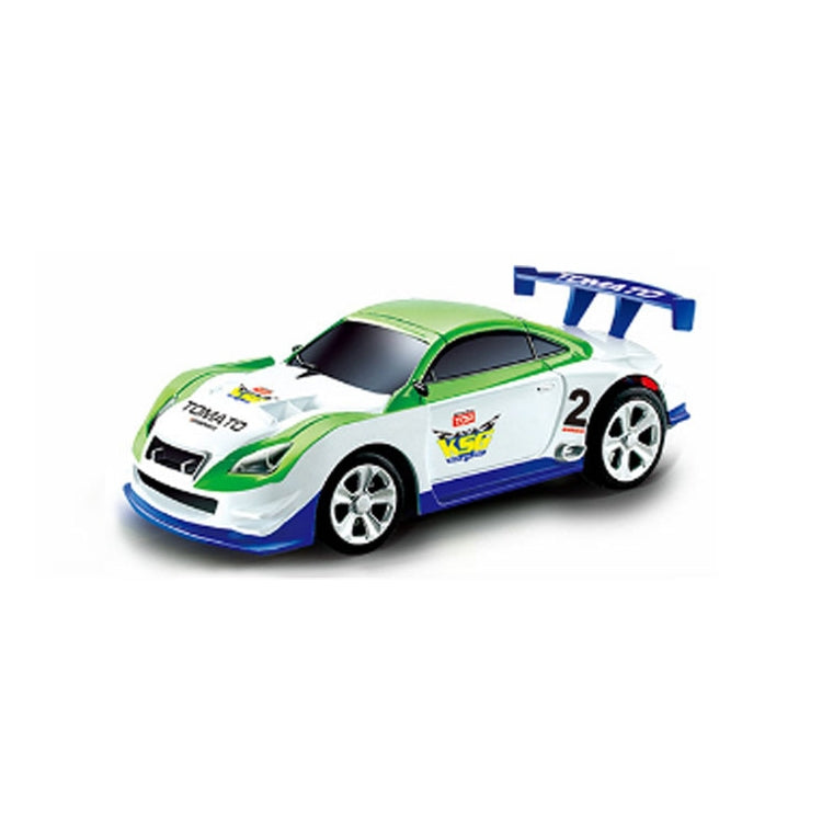 Coke Can Mini RC Car Radio Remote Control Micro Racing Car(Green+White)