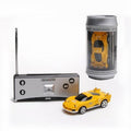 Coke Can Mini RC Car Radio Remote Control Micro Racing Car(Yellow)