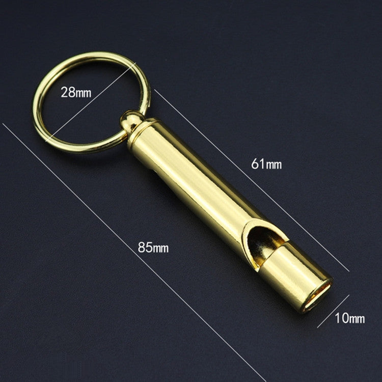2 PCS Metal Whistle Bottle Opener Keychain Creative Multifunctional Key Ring Pendant, Color:Silver
