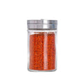 Stainless Steel Lid Glass Seasoning Jar Kitchen Supplies (Transparent)