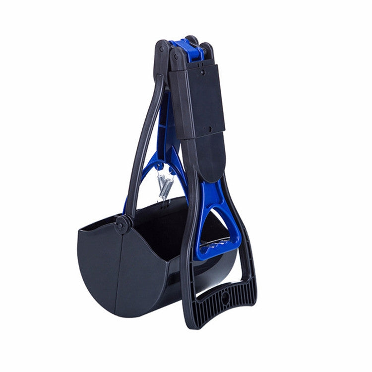 Long Handle Pet Toilet Picker Dog Foldable Toilet(Blue)
