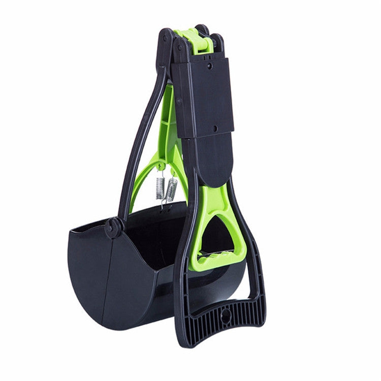Long Handle Pet Toilet Picker Dog Foldable Toilet(Green)