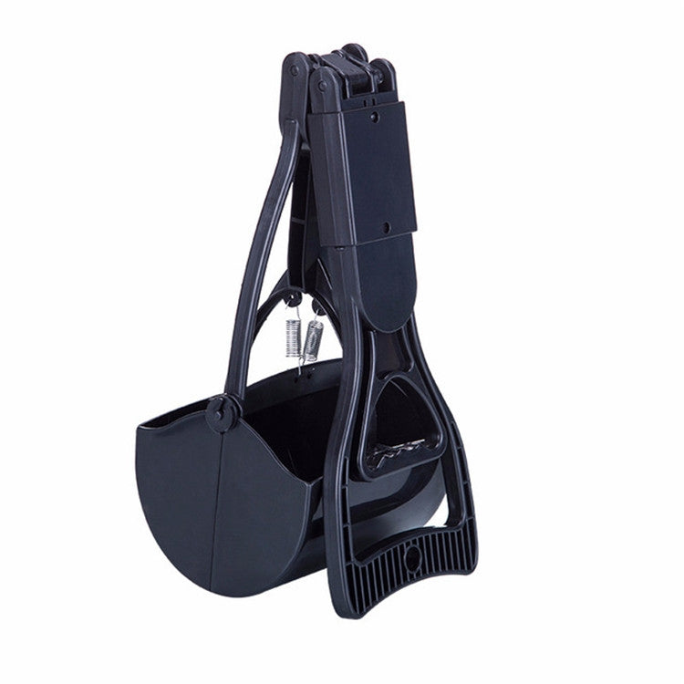 Long Handle Pet Toilet Picker Dog Foldable Toilet(Black)