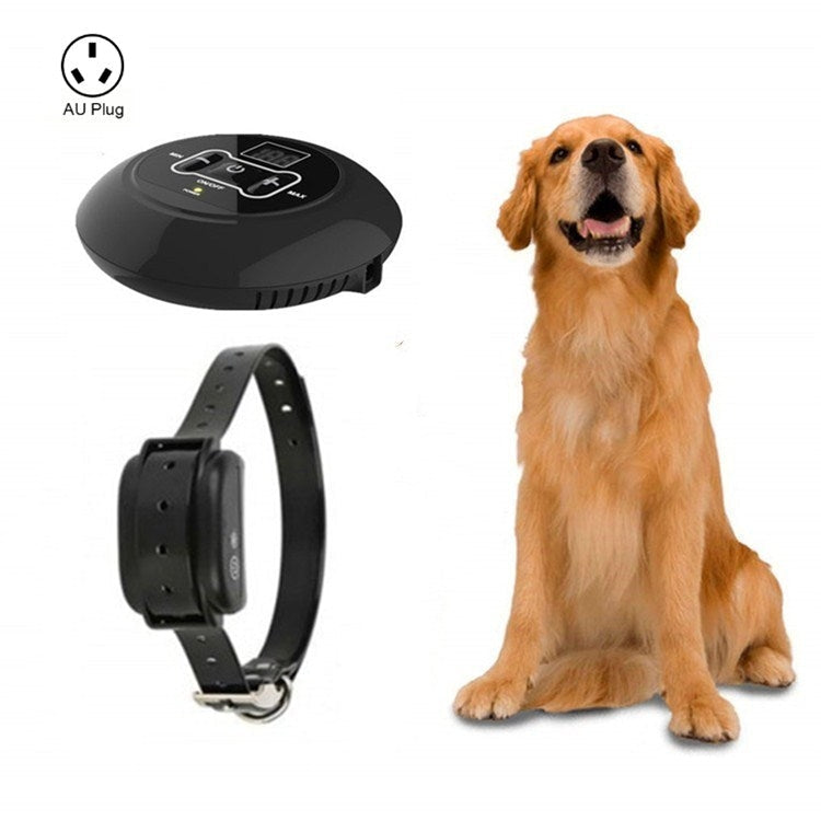 Electronic Fence Wireless Pet Training Device Bark Stop, Plug Type:AU  Plug(With 1 Collar)