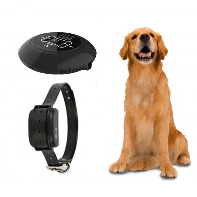 Electronic Fence Wireless Pet Training Device Bark Stop, Plug Type:AU  Plug(With 1 Collar)