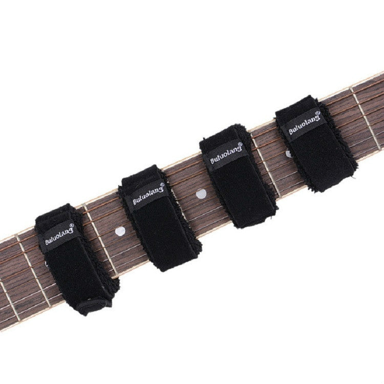 Muffler Band Stop Band Electric Guitar Electric Bass Acoustic Guitar Damper Musical Instrument Accessories, Size:XL(Black)