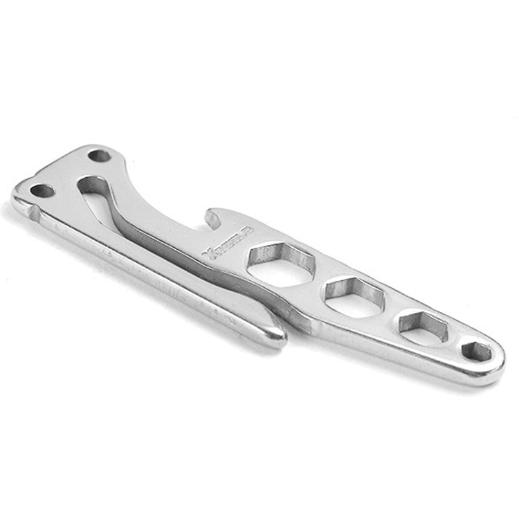 Pocket Carbon Stainless Steel Key Holder Bottle Opener Outdoor Sports Camping EDC Tool