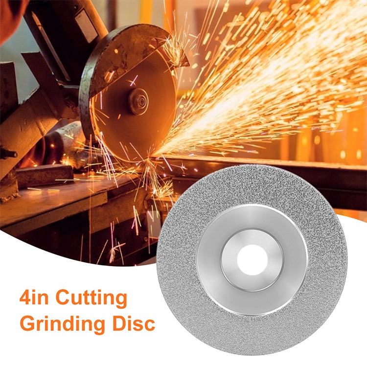 100mm Electroplated Diamond Grinding Slice Glass Grinding Disc 4 Inch Diamond Cutting Piece Alloy Sand Circular Saw Blade(Picture One)