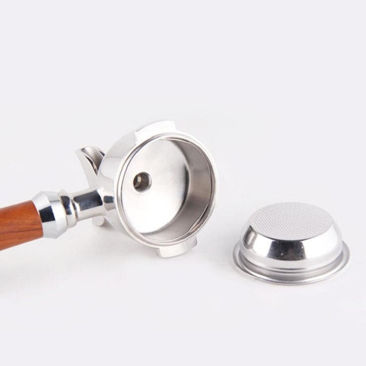 Semi-automatic Coffee Machine Stainless Steel Powder Bowl Brewing Head Filter Bottomless Handle Filter, Specification:Single Cup, Size:58mm Universal
