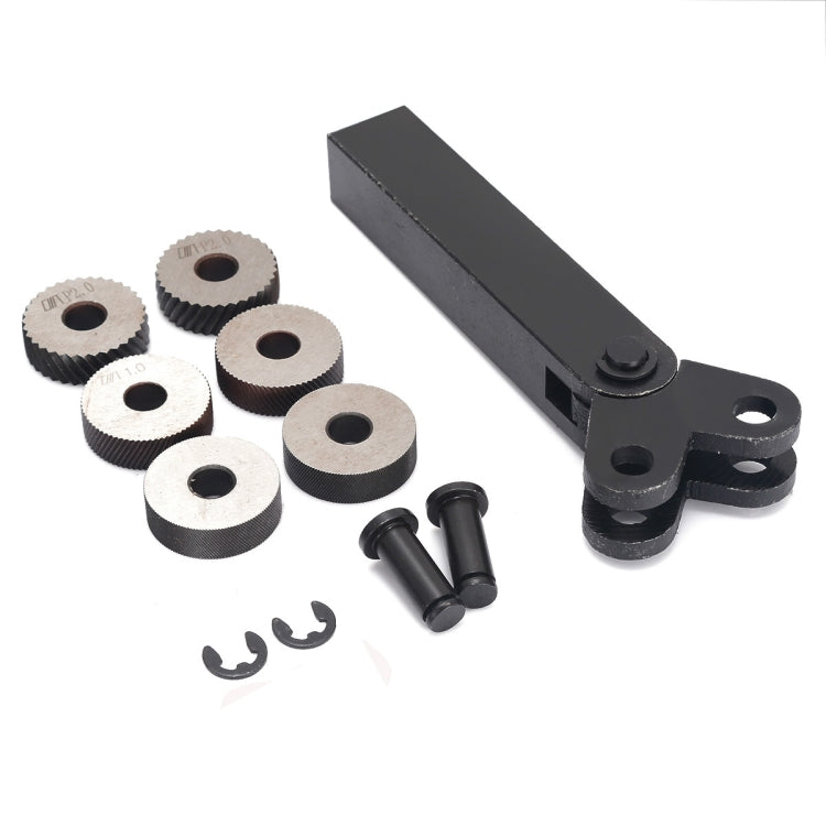 Hardened and Durable Steel Two-wheel Knurled Tool Kit, Style:1.0mm
