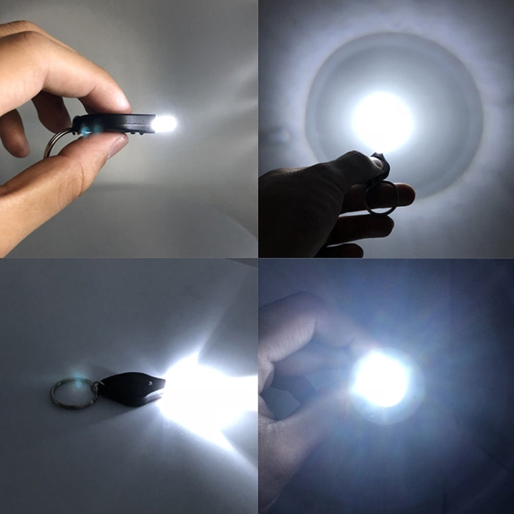 2 PCS Mini Pocket Keychain Flashlight Micro LED Squeeze Light Outdoor Camping Ultra Bright Emergency Key Ring Light Torch Lamp(Pink)