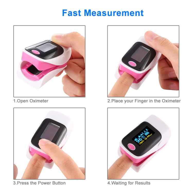 AB-80 Precision Finger Pulse Oximeter Blood Oxygen Monitor(Blue)