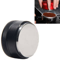 Macaron Stainless Steel Coffee Powder Flat Powder Filling Device, Specification:Flat(Black)