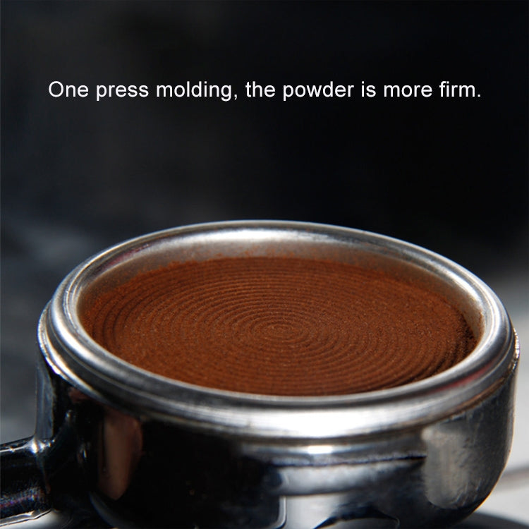 Macaron Stainless Steel Coffee Powder Flat Powder Filling Device, Specification:Flat(Black)
