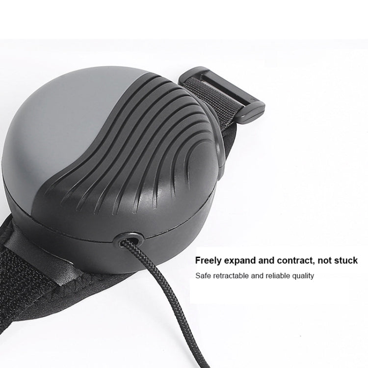 3m Automatic Retractable Wrist-style Pet Nylon Leash(Gray)