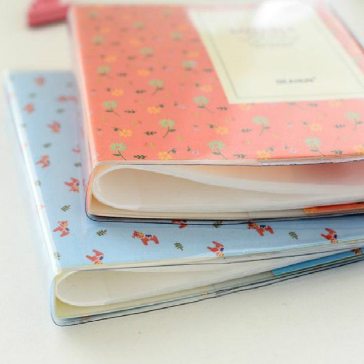 Cartoon Cover 64 Sheets Photos Mini Insert Photo Album(Yellow Radish)