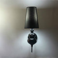 Simple Modern Study Living Room Bedroom Bedside Lamp Fashion Creative Corridor Aisle Foyer Wall Lamp, Size:S(Black)