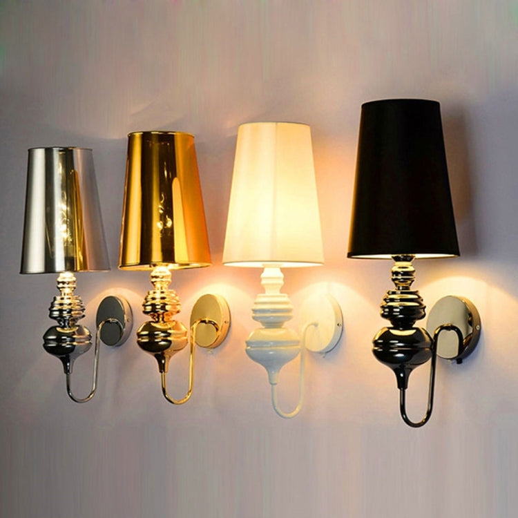 Simple Modern Study Living Room Bedroom Bedside Lamp Fashion Creative Corridor Aisle Foyer Wall Lamp, Size:S(Black)
