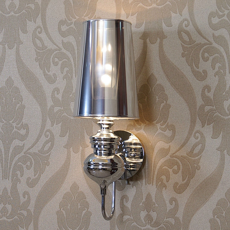 Simple Modern Study Living Room Bedroom Bedside Lamp Fashion Creative Corridor Aisle Foyer Wall Lamp, Size:S(Black)
