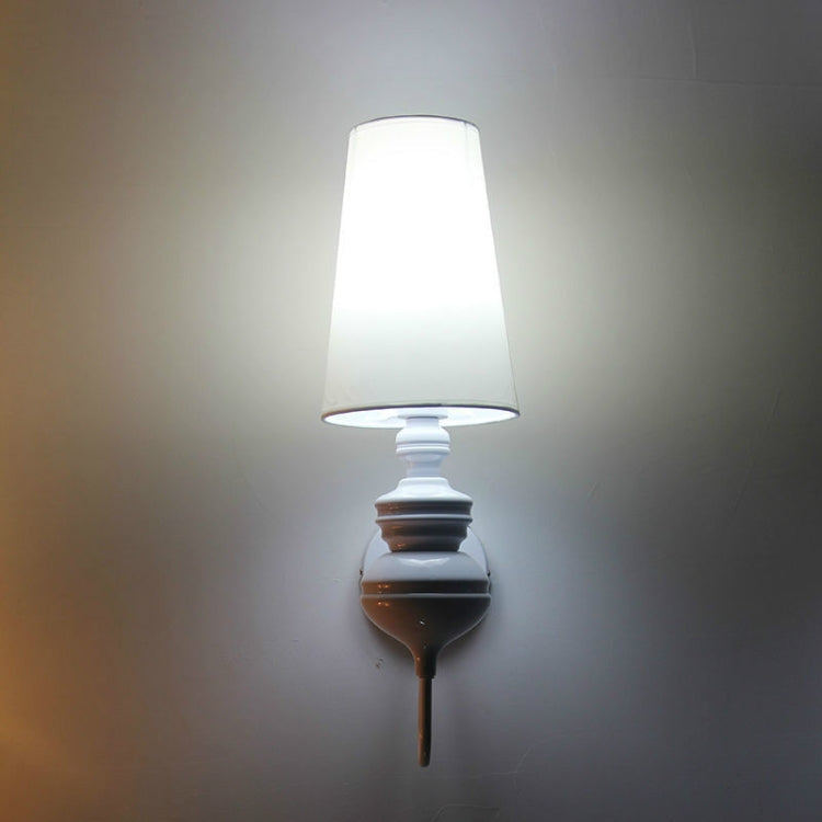Simple Modern Study Living Room Bedroom Bedside Lamp Fashion Creative Corridor Aisle Foyer Wall Lamp, Size:S(White)