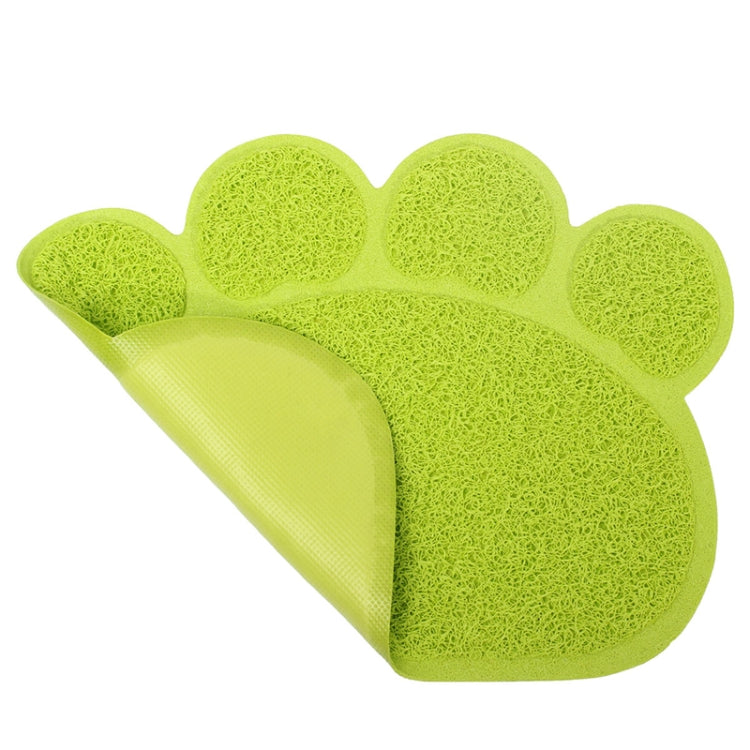 PVC Claw Shaped Cat Litter Mat Pet Placemat Anti-skid Floor Mat Pet Supplies(Gray)