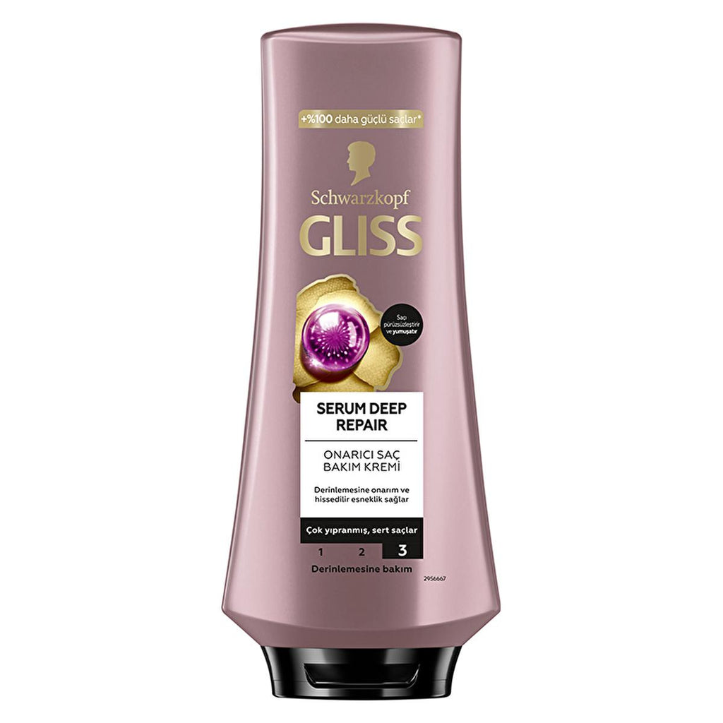 Gliss Deep Repair Hair Conditioner: Revitalize Damaged Hair, Keratin & Amino Protein Serum, Prevents Breakage, Easy Combing