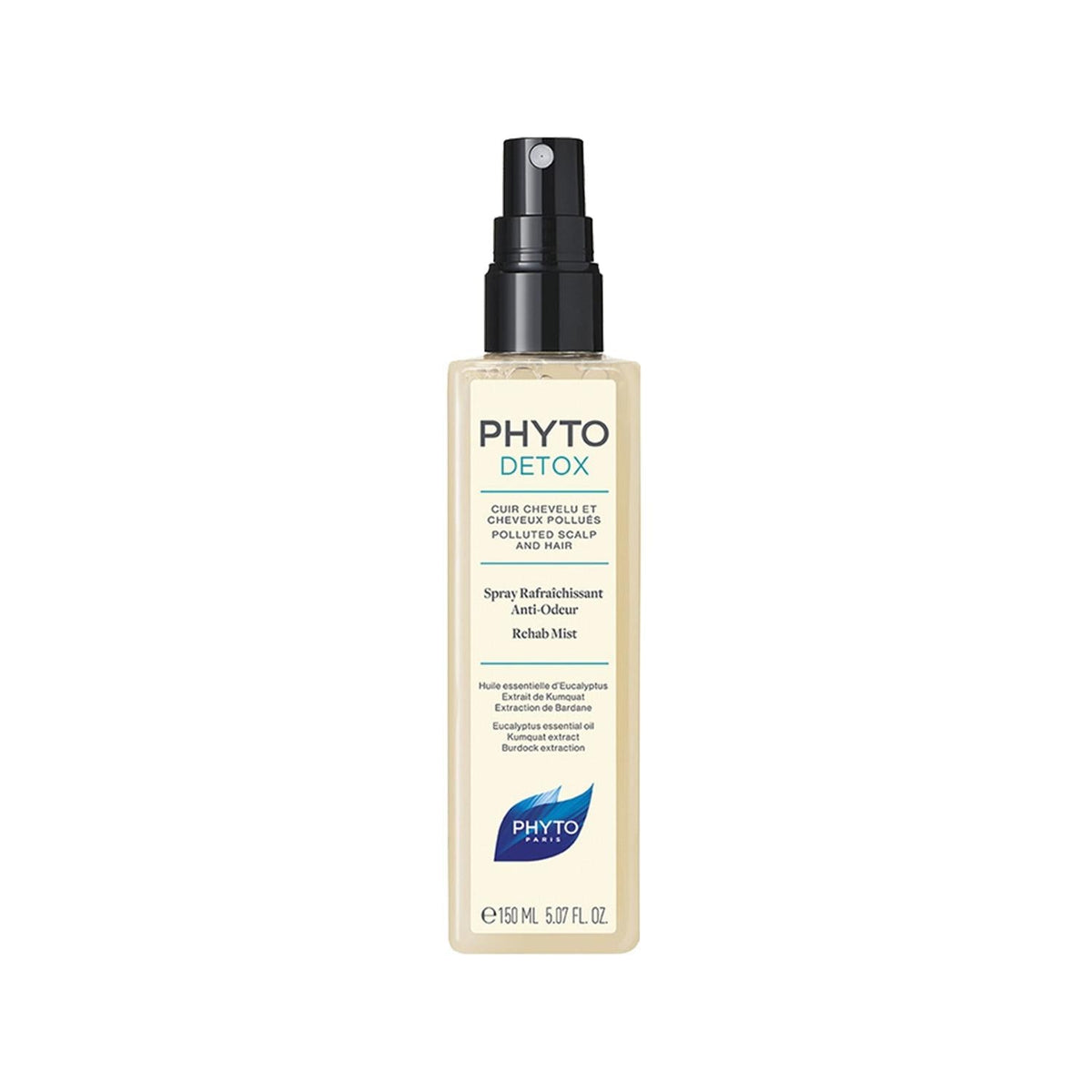 PHYTO Phytodetox Dry Shampoo Spray for Dry & Matte Hair - 5.07 fl oz, Odor Eliminator & Refreshing Hair Care