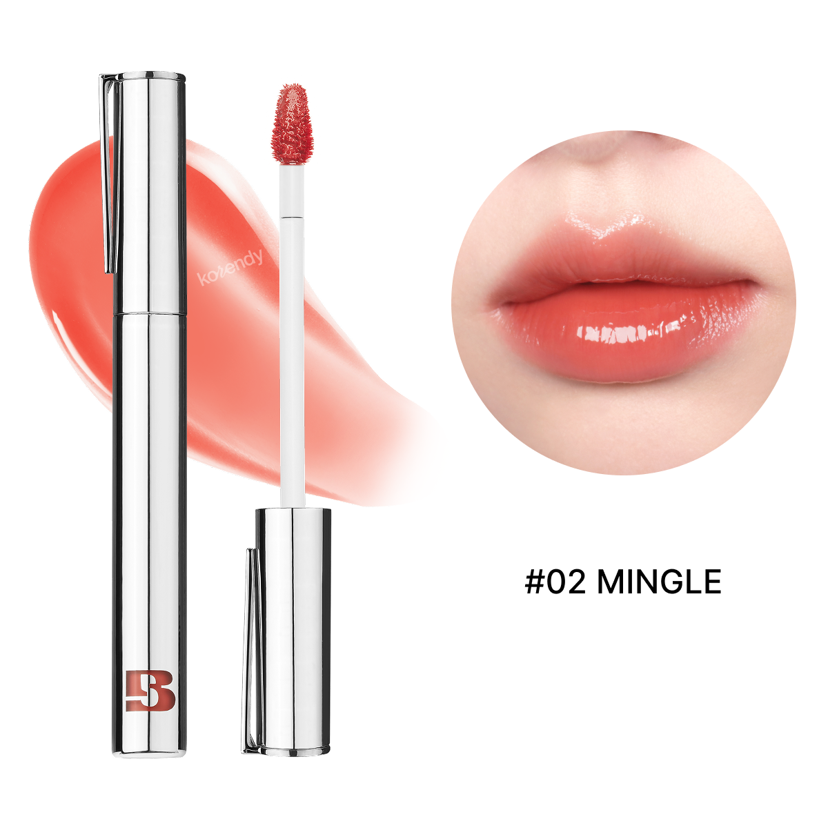 Braye Thin Glow Tint 02 Mingle Glass Shine Lip Color 3.6g