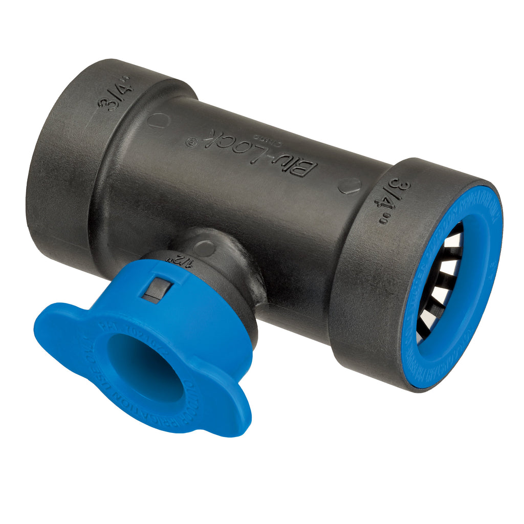 3/4" x 3/4" x 1/2" Blu-Lock Reducing Tee 31373