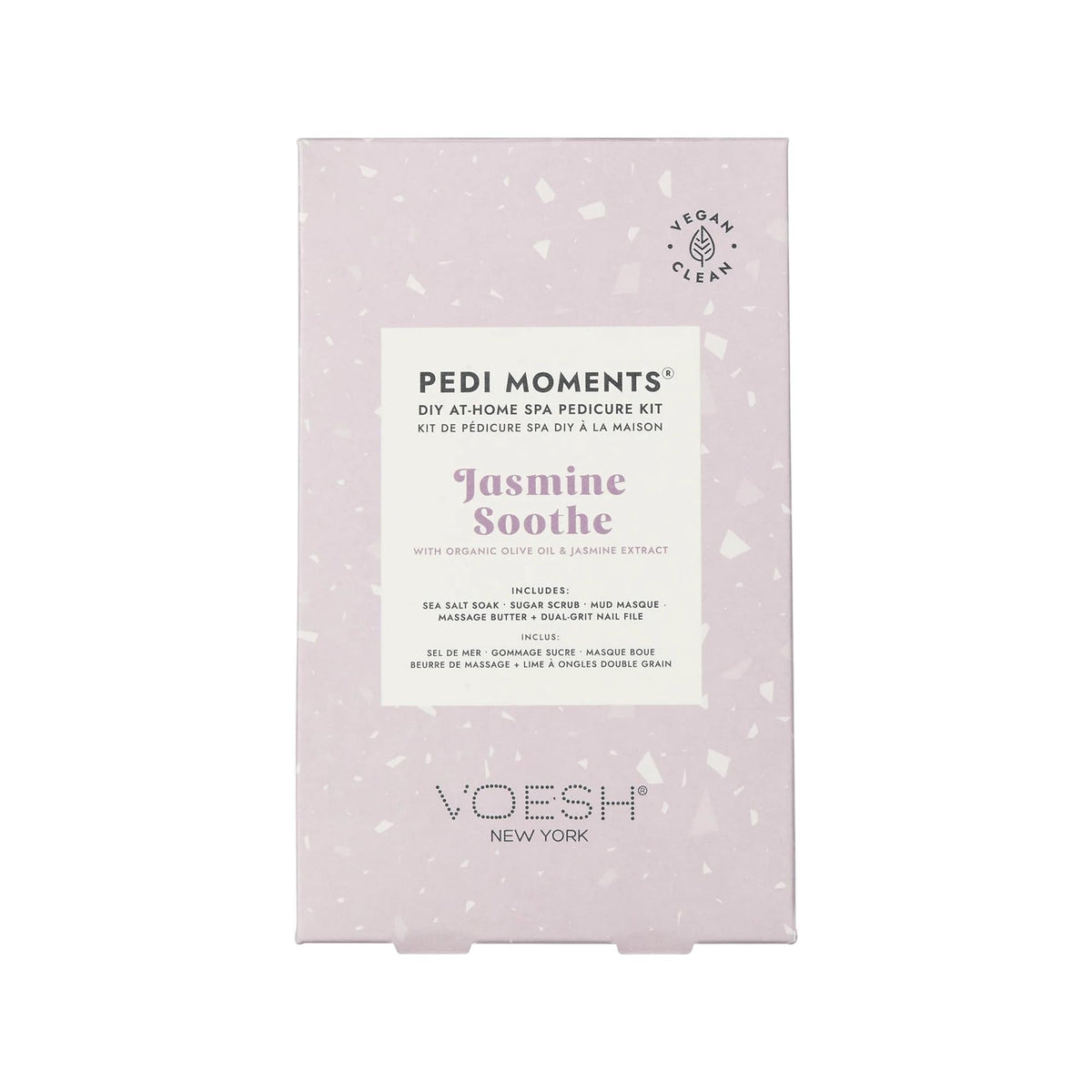 Voesh New York Pedi In A Box Deluxe Jasmine 4-Step Set