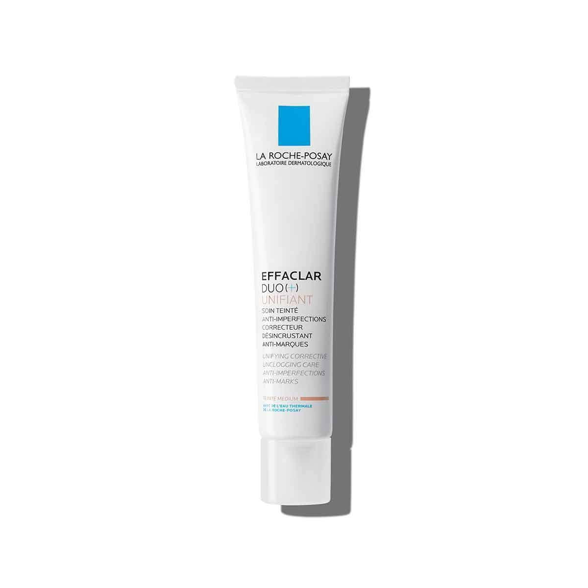 La Roche-Posay Effaclar Duo (+) Unifiant: Acne Treatment Cream, Medium Shade - Reduce Blemishes & Prevent Recurrence for Oily, Acne-Prone Skin