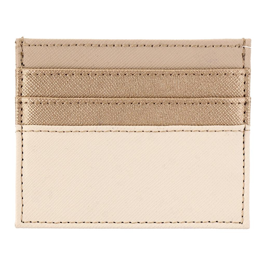 Eklips Cream Card Holder & Compact Wallet