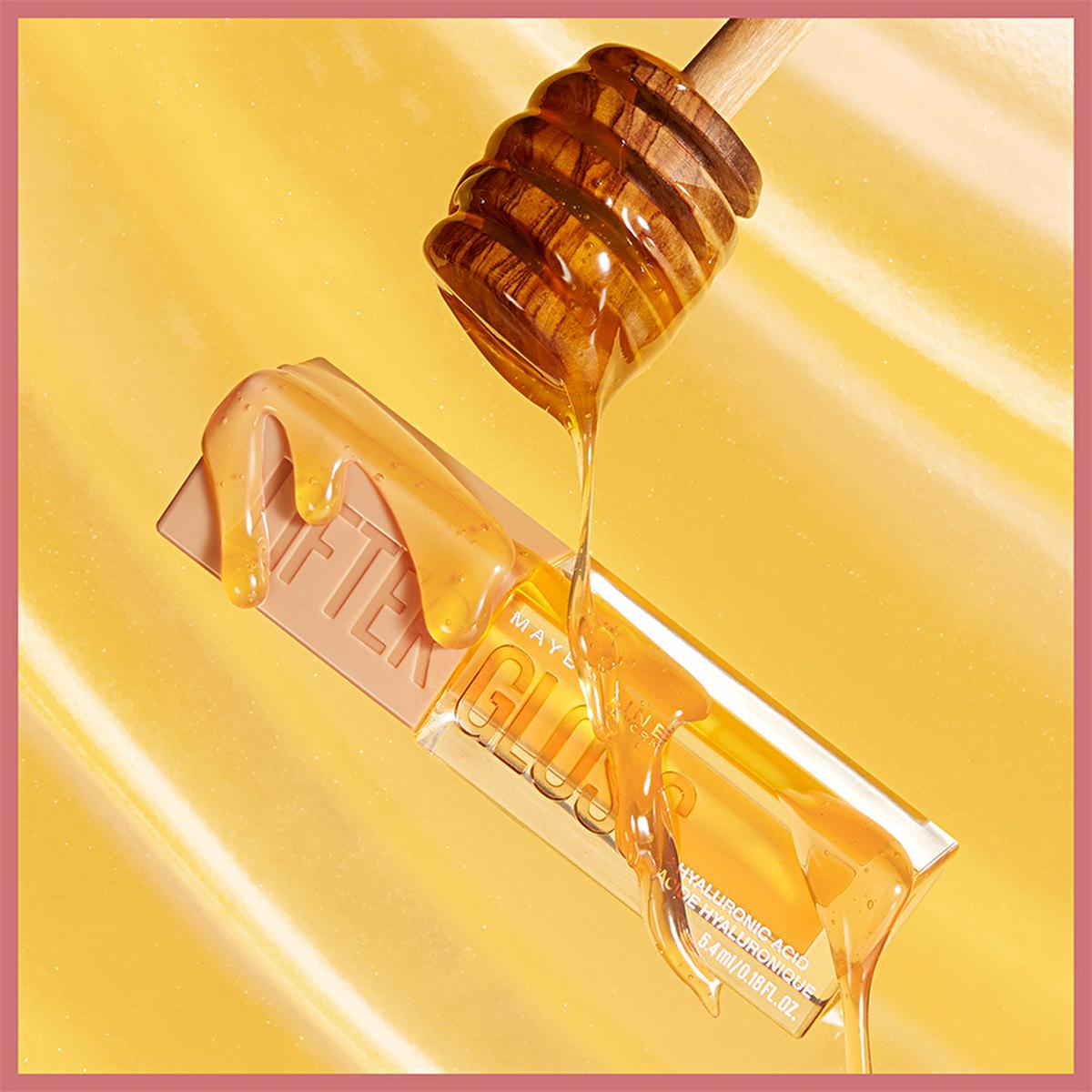 Maybelline Lifter Gloss: Honey'd Nude Lip Gloss with Hyaluronic Acid for Hydrated, Fuller-Looking Lips - High Shine, Moisturizing Formula