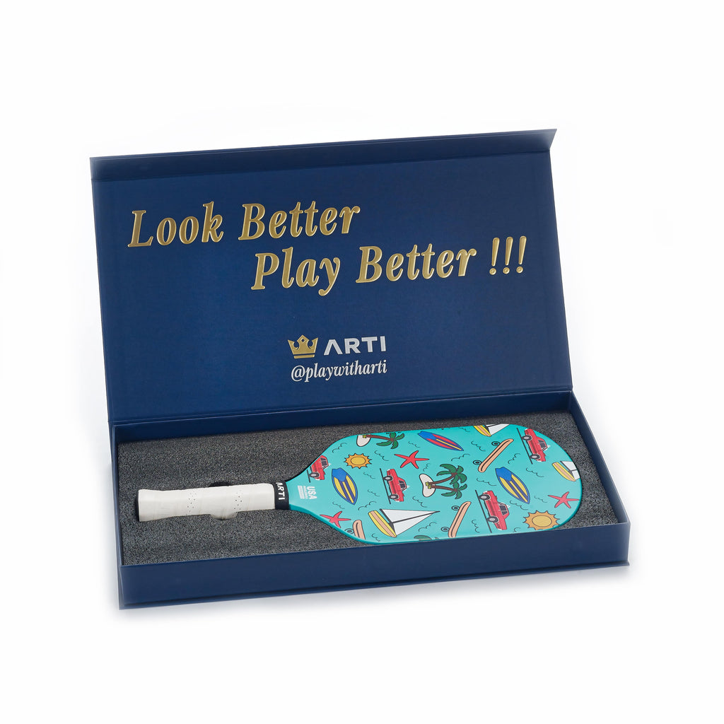 ARTI 16mm T700 Carbon Fiber "CALIFORNIA" Pickleball Paddle - USA Pickleball Approved