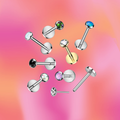 Simple Gem Flat Back Stud
