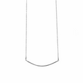 Rounded Bar Sterling Silver Necklace | Liv & B