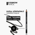 Flormar Eyebrow Pencil - Natural, Long-Lasting Eyebrow Makeup with Built-in Brush