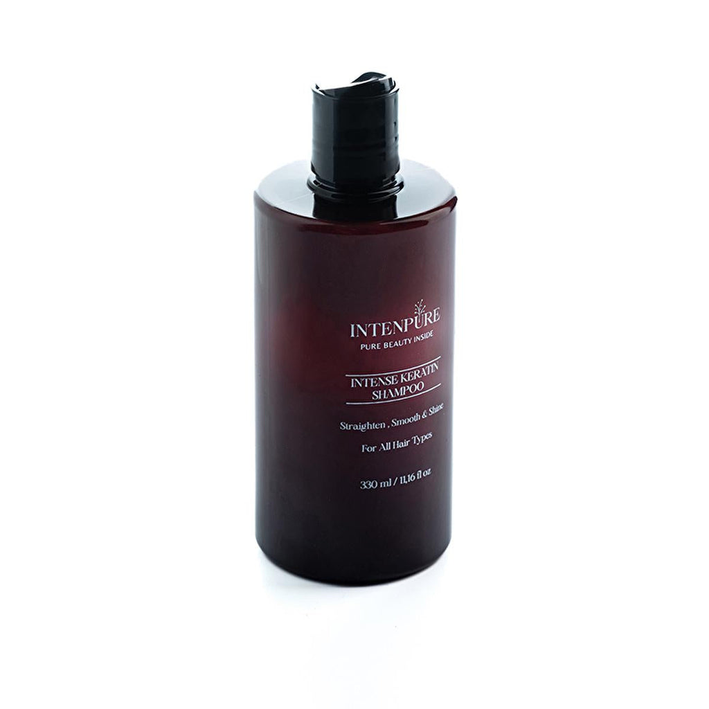 Intenpure Intense Keratin Shampoo - Moisturizing, Anti-Frizz, Silky Hair Care for Dry or Damaged Hair - 330 ml