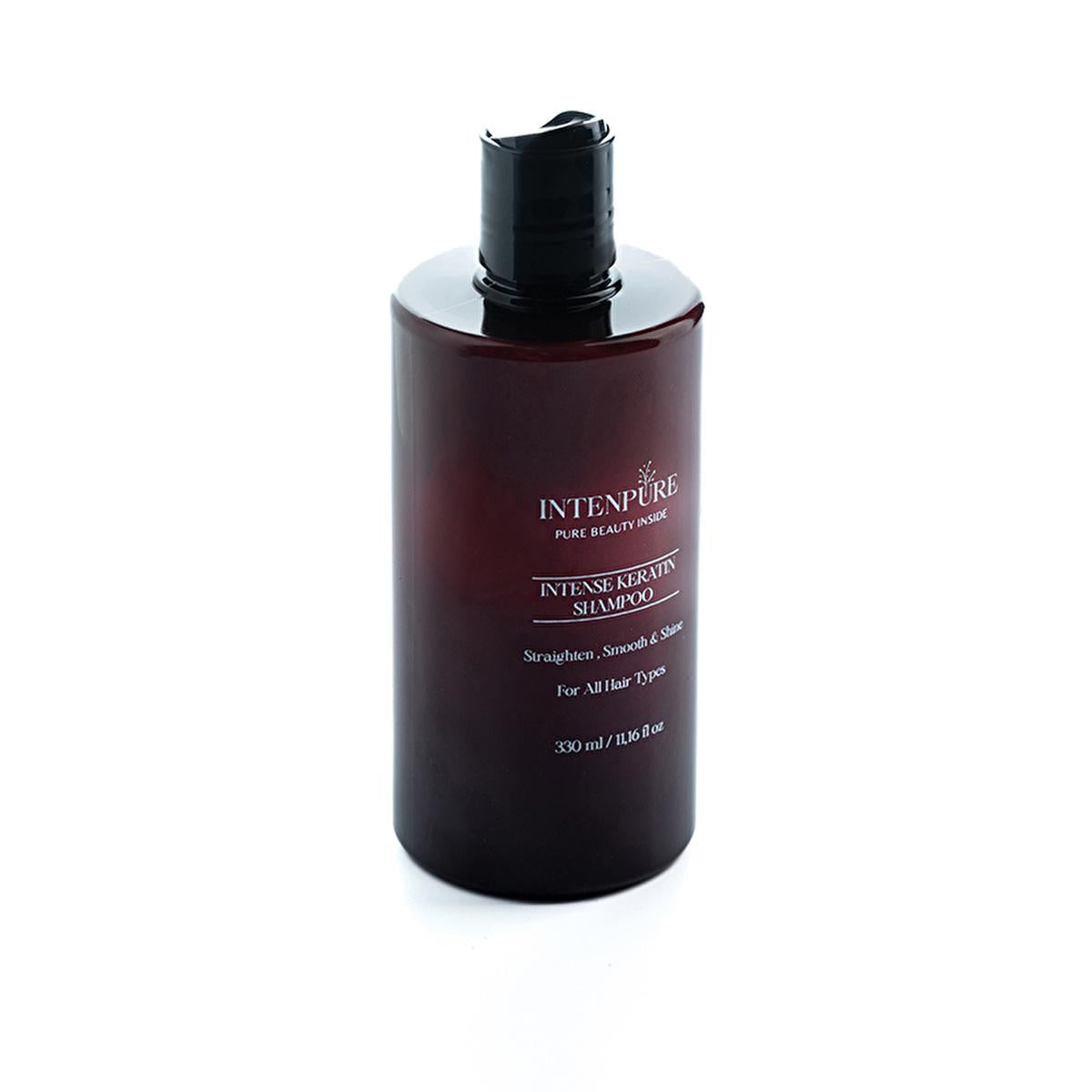 Intenpure Intense Keratin Shampoo - Moisturizing, Anti-Frizz, Silky Hair Care for Dry or Damaged Hair - 330 ml