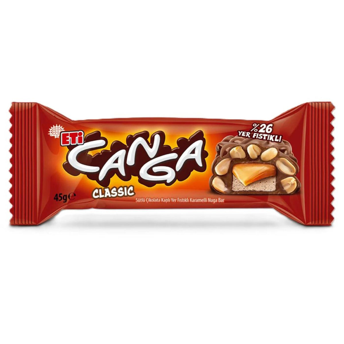Eti Canga Peanut Caramel Chocolate Bar 45g