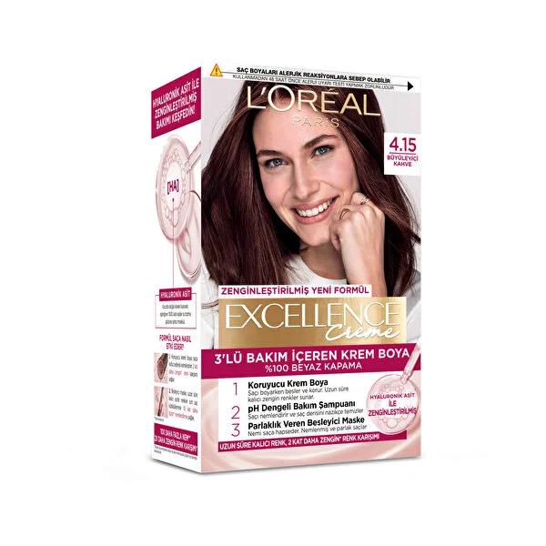 L'OrŽal Paris Excellence Creme Hair Dye - Nourishing, Long-Lasting Color with Hyaluronic Acid